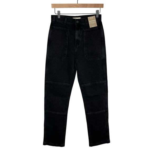 Madewell The 90s Stright Denim Jeans Womens 26 Black Wash Cotton Pockets Casual - Picture 3 of 12